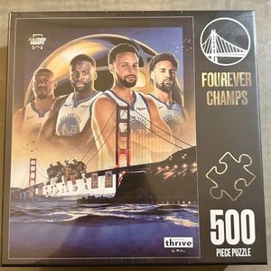 NIB SEALED! NBA Golden State Warriors 2023 Fourever Champs 500pc. Jigsaw Puzzle
